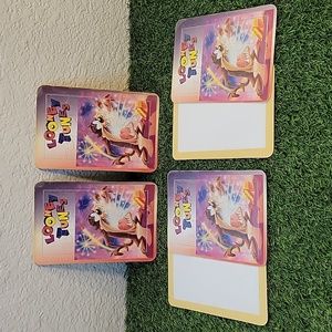 Lot of 4 Vintage Looney Tunes Puzzle Post Card Warner Bros 1995 4x6 inches